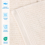 Milo Smart Twist Cotton Medium Weight Solid Ribbed 6 Piece Towel Set - Towel Set by Superior