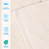 Milo Smart Twist Cotton Medium Weight Solid Ribbed 6 Piece Towel Set - Towel Set by Superior