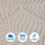 Chevron Zero Twist Solid and Jacquard Soft Cotton Washcloth Set of 12 - Face Towel by Superior