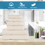 6 Piece Cotton Eco-Friendly Soft Absorbent Towel Set - Towel Set by Superior