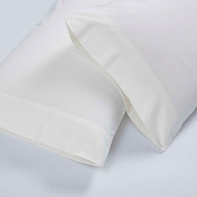 Rome Flannel Cotton Solid Fuzzy Pillowcases, Set of 2