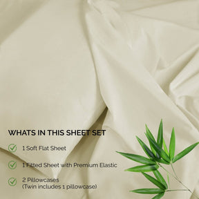 Rayon From Bamboo 300 Thread Count Solid Deep Pocket Sheet Set