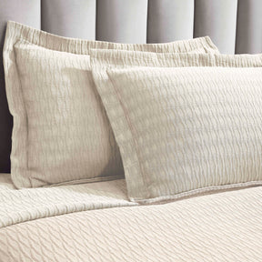 Calvert Cotton Matelasse Weave Diamond Lattice Bedspread Set