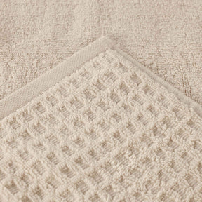 Napa Zero Twist Cotton Solid Waffle Honeycomb Bath Towel Set of 3