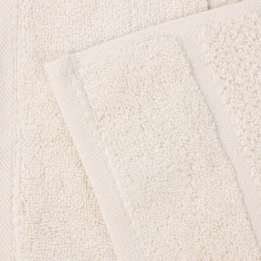 Mile Smart Twist Cotton Solid Thick Border Bath Towels, Set of 2