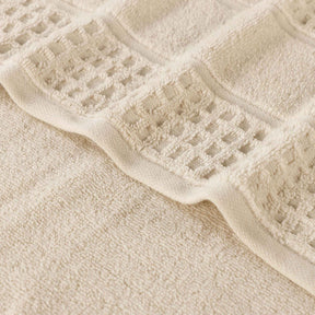 Napa Zero Twist Cotton Solid Waffle Face Towel Washcloth Set of 12