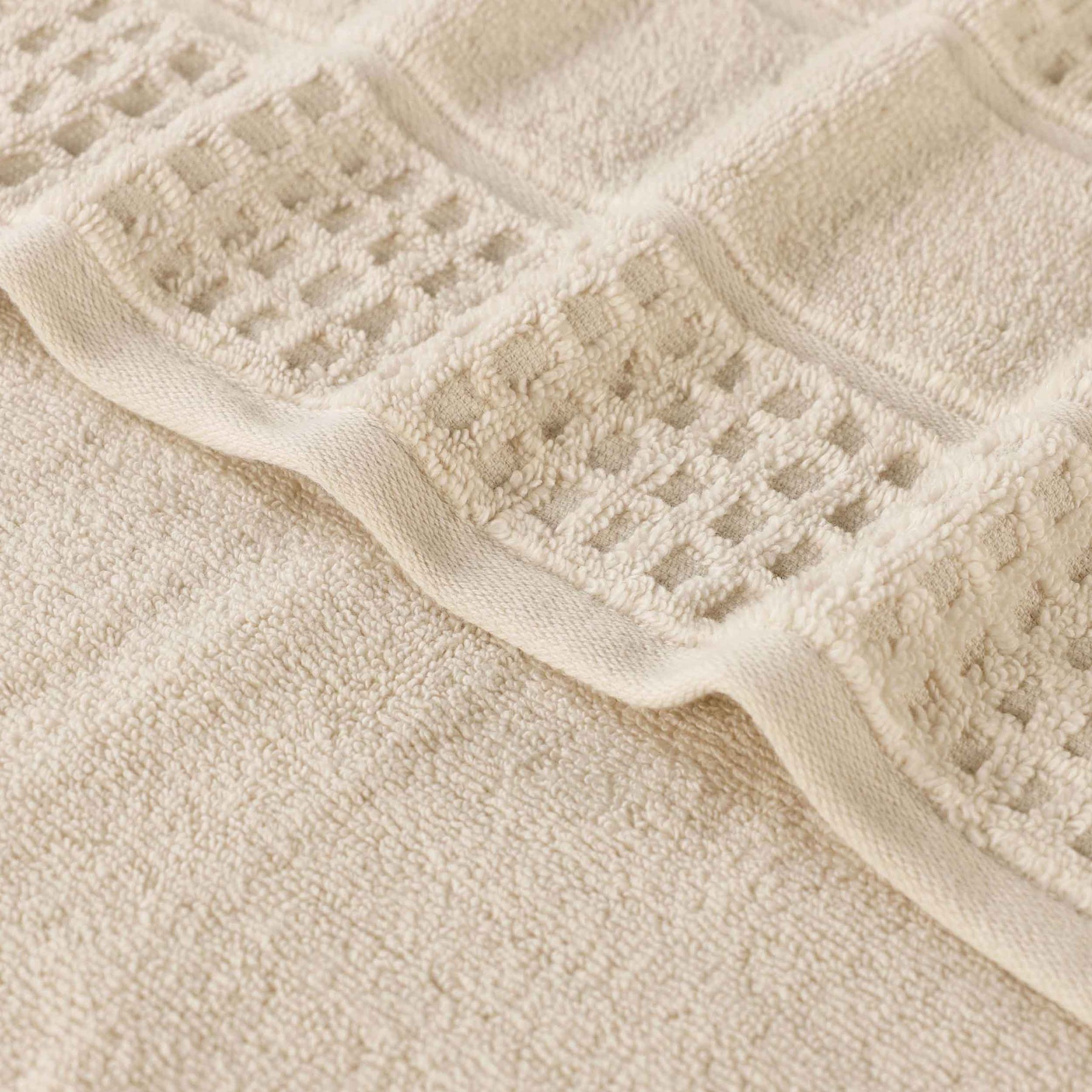 Napa Zero Twist Cotton Solid Waffle Honeycomb Bath Sheet Set of 2