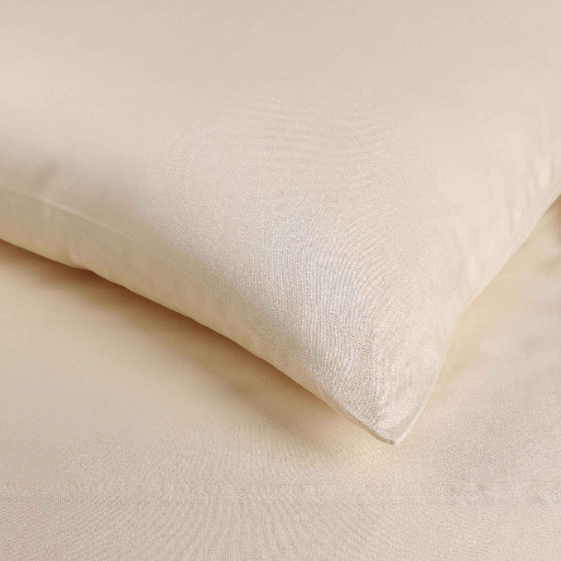 Egyptian Cotton 400 Thread Count Solid Deep Pocket Bed Sheet Set - Ivory