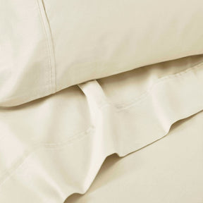 Cotton Blend Solid Deep Pocket Bed Sheet Set