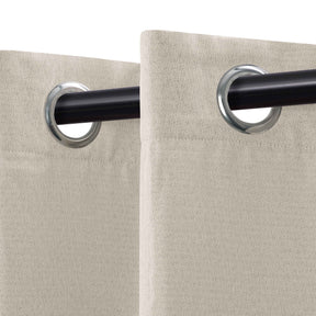 Linen Washable Room Darkening Blackout Curtains, Set of 2