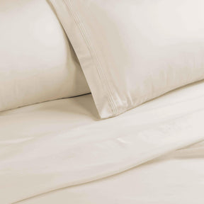 Egyptian Cotton 1500 Thread Count Eco Friendly Solid Sheet Set - Ivory