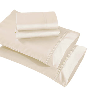 Egyptian Cotton 850 Thread Count Solid Deep Pocket Bed Sheet Set - Ivory