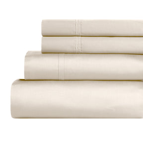 Egyptian Cotton 850 Thread Count Solid Deep Pocket Bed Sheet Set - Ivory