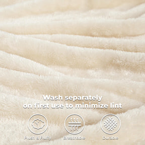 Fleece Plush Medium Weight Fluffy Soft Solid Decorative Blanket - Blanket by Superior - Superior 