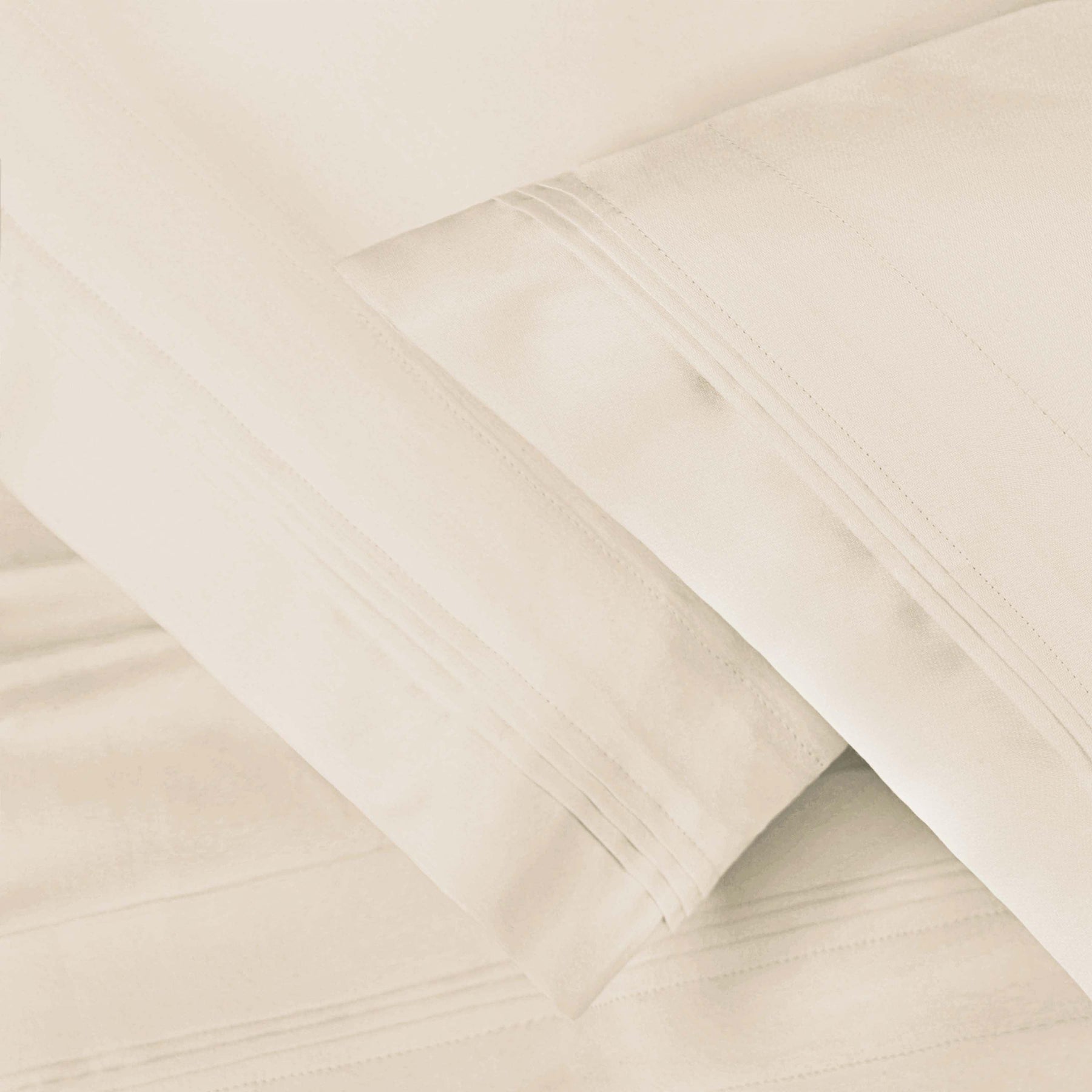 Egyptian Cotton 650 Thread Count Eco-Friendly Solid Sheet Set - Ivory