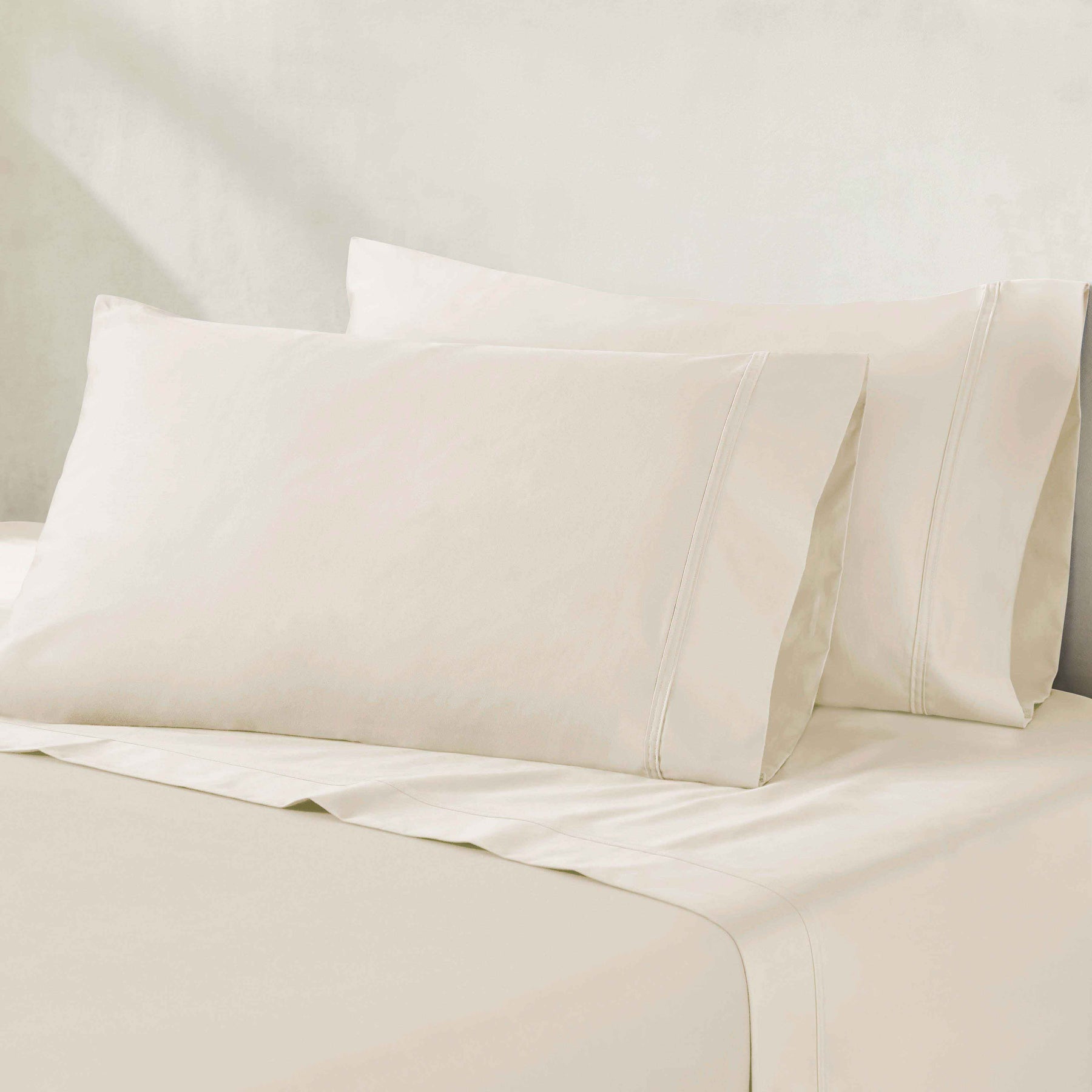 Egyptian Cotton 850 Thread Count Solid Deep Pocket Bed Sheet Set - Ivory