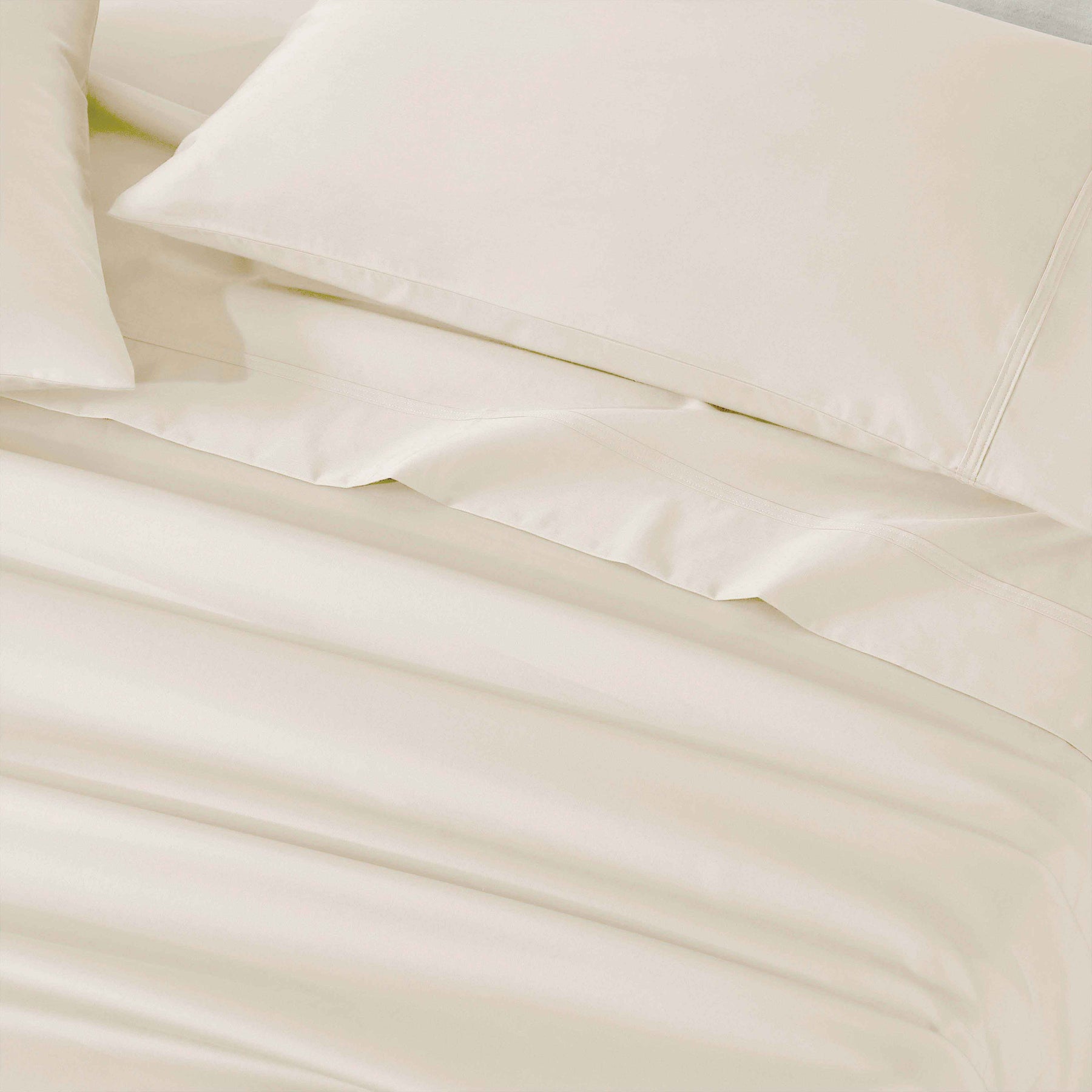 Egyptian Cotton 850 Thread Count Solid Deep Pocket Bed Sheet Set - Ivory