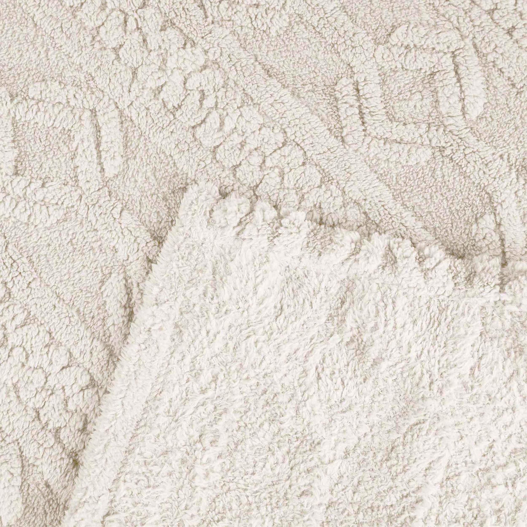 Arctic Boho Knit Jacquard Fleece Plush Medium Weight Fluffy Blanket - Ivory