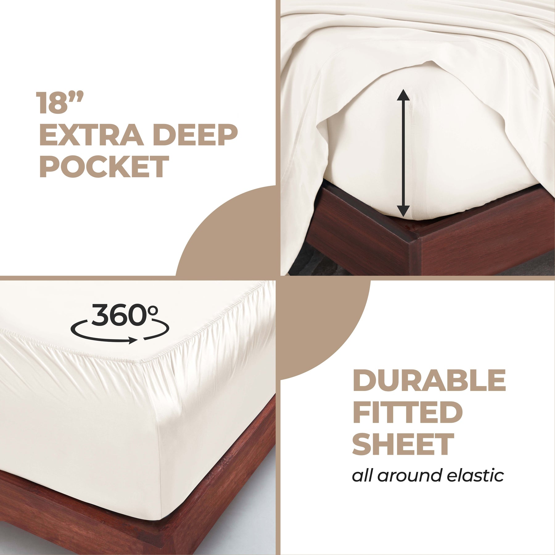 Modal From Beechwood 300 Thread Count Extra Deep Pocket Sheet Set