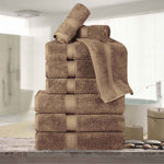 Madison Egyptian Cotton Pile Plush Heavyweight 9 Piece Towel Set - Towel Set by Superior