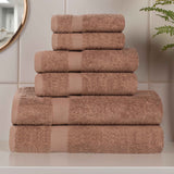 6 Piece Cotton Eco-Friendly Soft Absorbent Towel Set - Towel Set by Superior