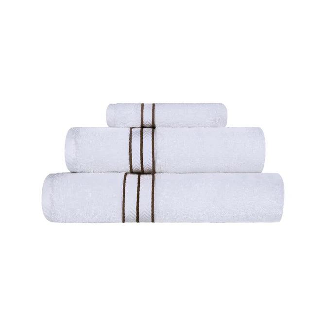 Ultra-Plush Turkish Cotton Absorbent Solid Assorted 3 Piece Towel Set - Towel Set by Superior - Superior 