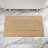 Nora Cotton Solid Absorbent Thick Checkered Washable Bath Mat Set of 2 - Bath Mats by Superior