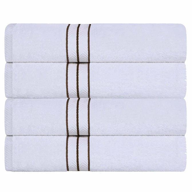 Ultra-Plush Turkish Cotton Super Absorbent Solid Bath Towel Set of 4 - Bath Towel by Superior - Superior 