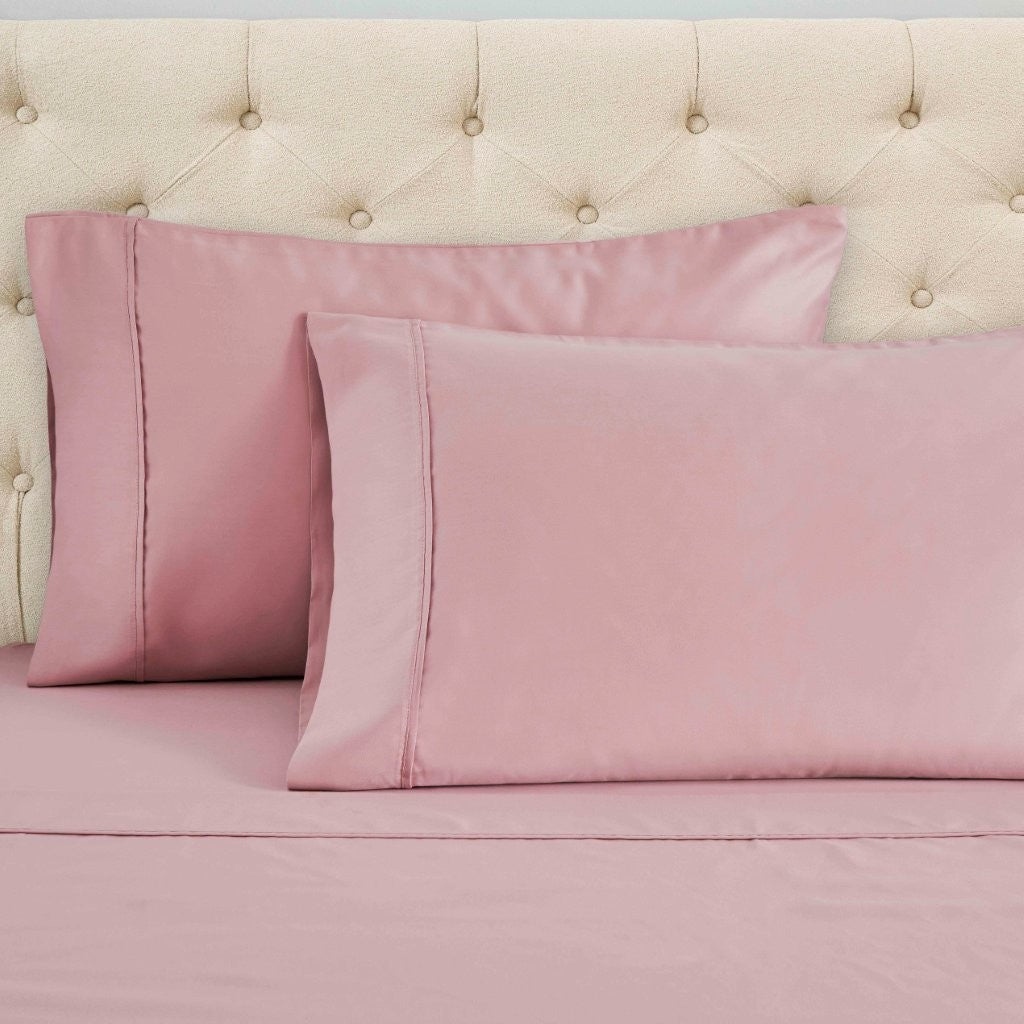 Cotton Blend Solid Deep Pocket Bed Sheet Set