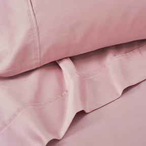 Cotton Blend Solid Deep Pocket Bed Sheet Set