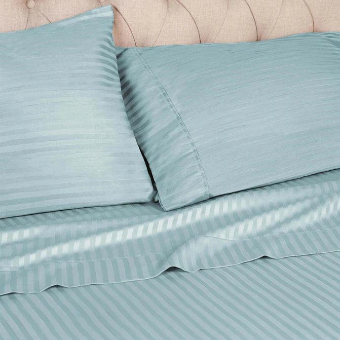 Egyptian Cotton 300 Thread Count Striped 2 Piece Pillowcase Set - Pillowcases by Superior - Superior 