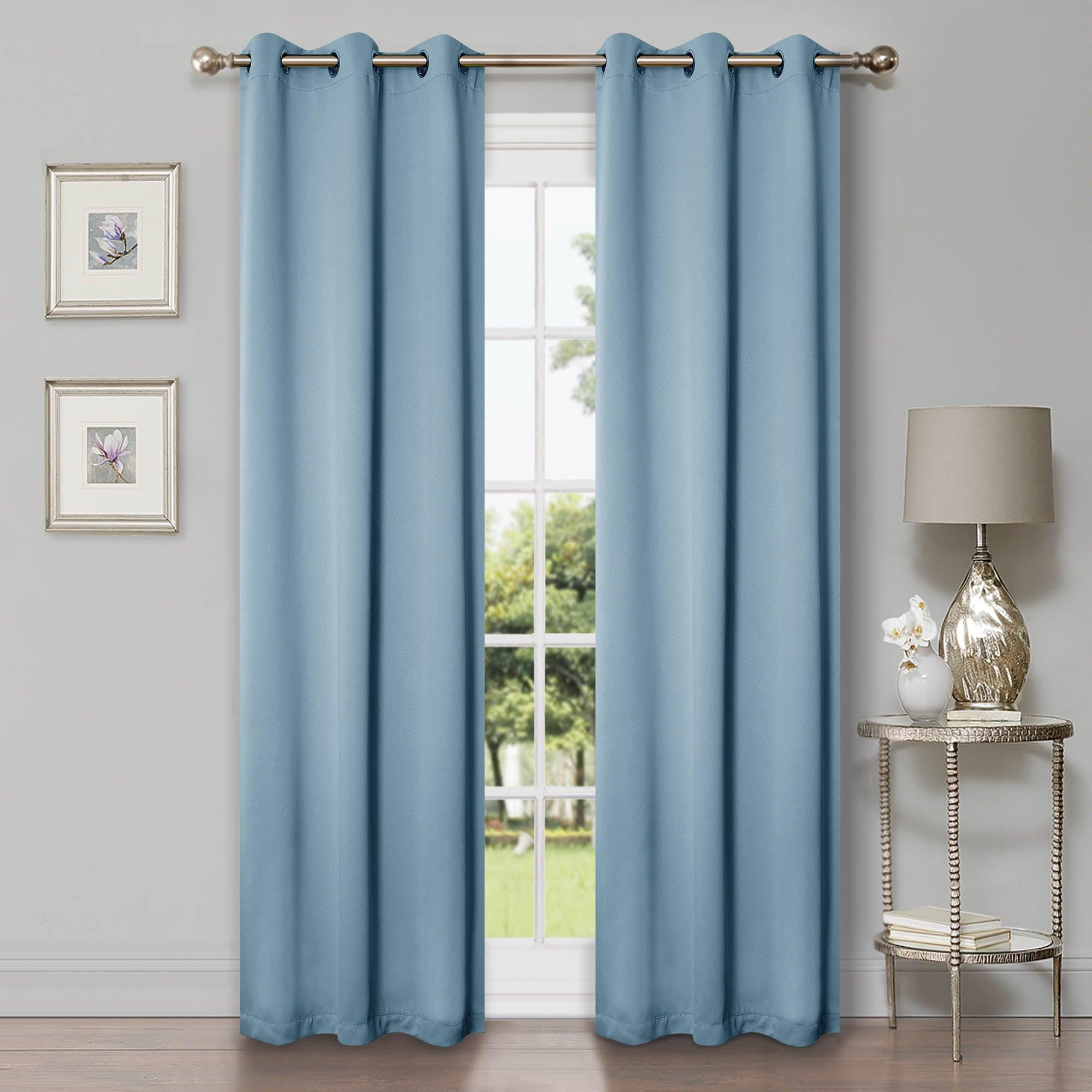 Solid Machine Washable Room Darkening Blackout Curtains, Set of 2 - Blackout Curtains by Superior