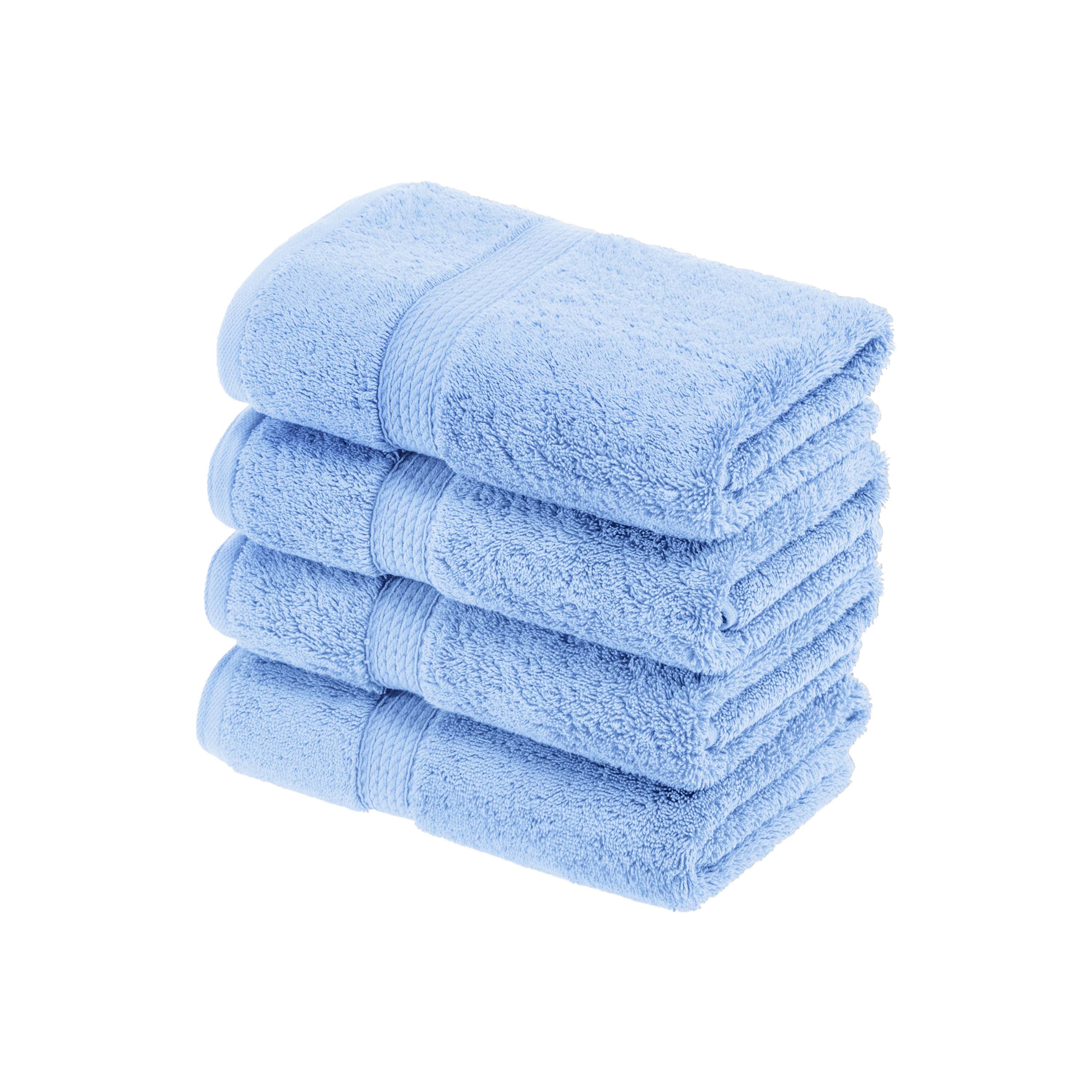 Madison Egyptian Cotton Pile Plush Heavyweight Hand Towel Set of 4 - Hand Towel Set by Superior