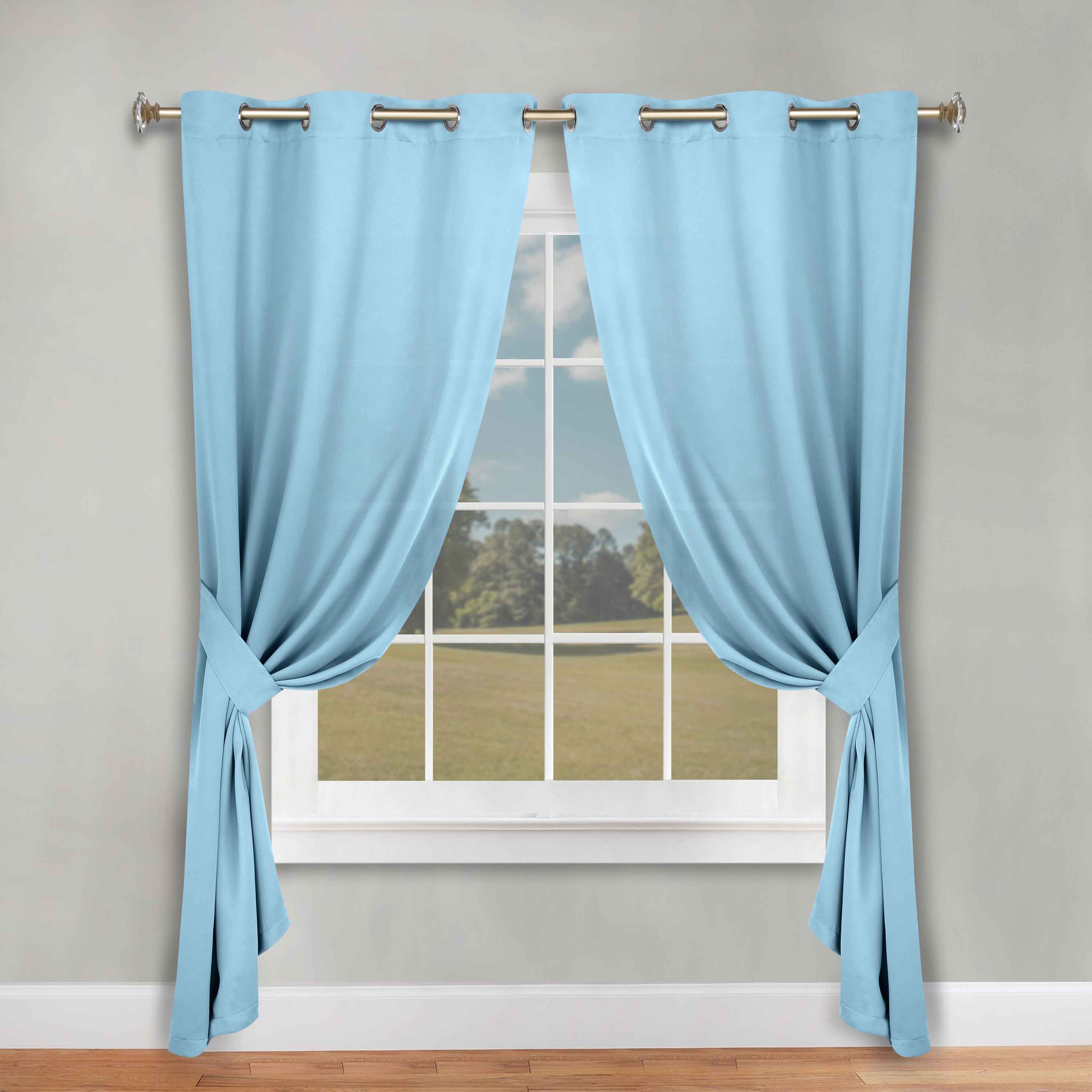 Classic Modern Solid Room Darkening Blackout Curtain Panels, Set of 2 - Blackout Curtains by Superior