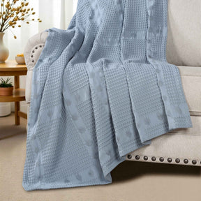 Mai Waffle Weave Honeycomb Soft Textured Cotton Blanket