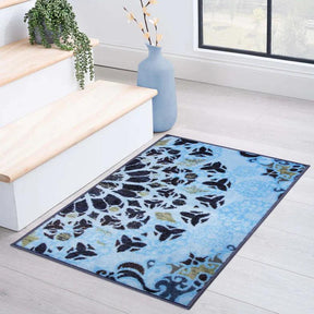 Thalia Damask Medallion Non-Slip Washable Indoor Area Rug or Runner - Rugs by Superior - Superior 