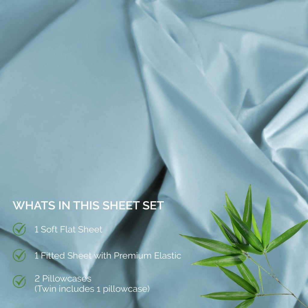 Rayon From Bamboo 300 Thread Count Solid Deep Pocket Sheet Set