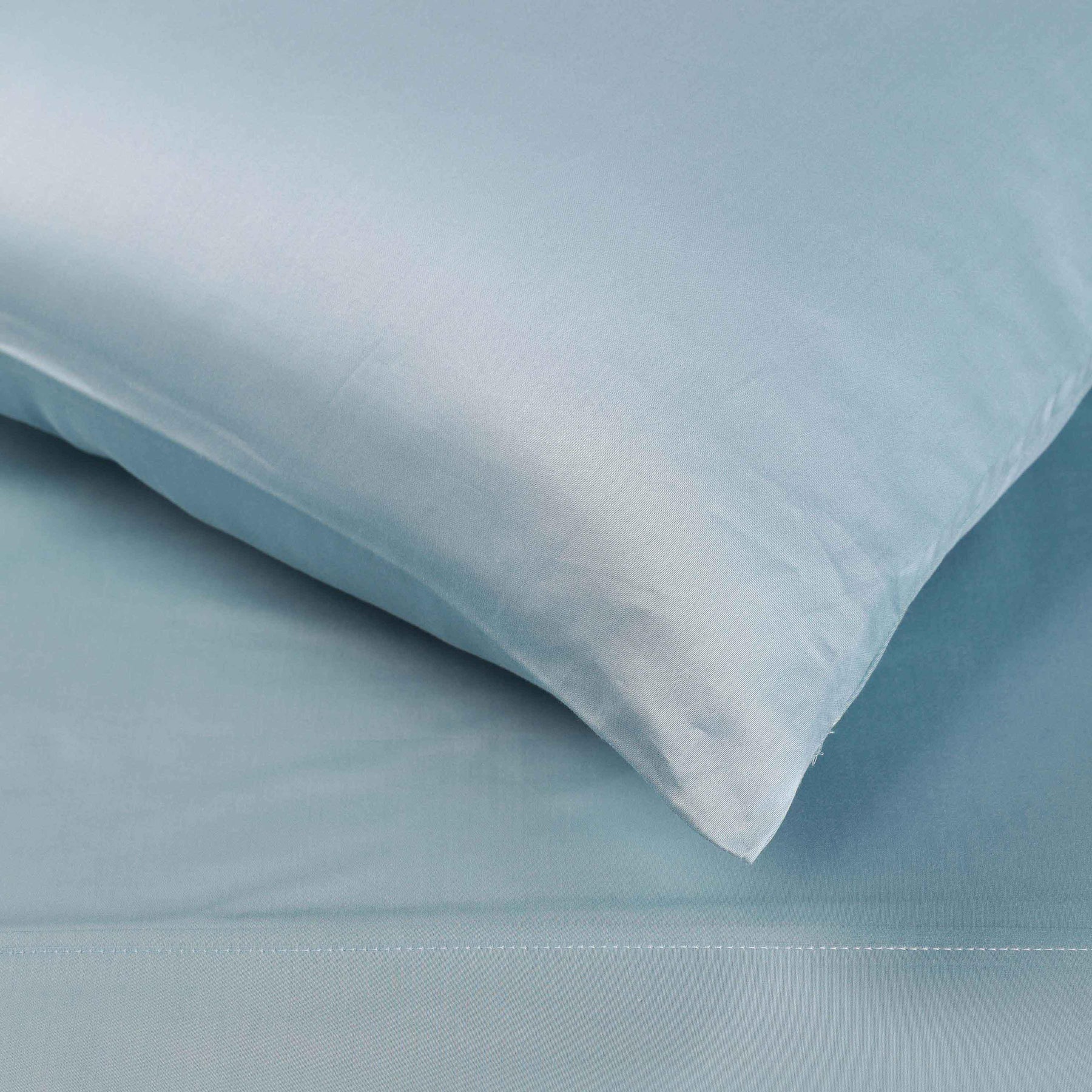 Egyptian Cotton 400 Thread Count Solid Deep Pocket Bed Sheet Set - LightBlue