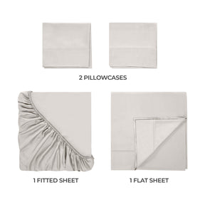 Egyptian Cotton 300 Thread Count Solid Deep Pocket Sheet Set - Sheet Set by Superior - Superior 