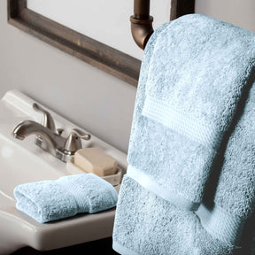 Egyptian Cotton Pile Heavyweight 2 Piece Bath Towel Set - LightBlue