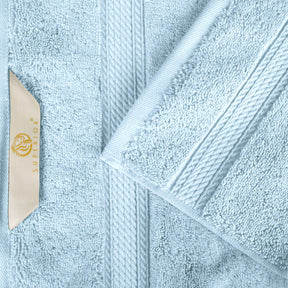 Egyptian Cotton Pile Heavyweight 2 Piece Bath Towel Set - LightBlue