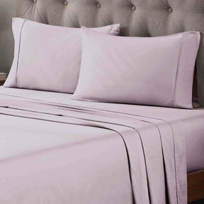 Egyptian Cotton 400 Thread Count Solid Deep Pocket Bed Sheet Set - Lilac