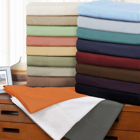 Brushed Microfiber Deep Pocket Breathable 4 Piece Bed Sheet Set
