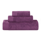 Basketweave Egyptian Cotton Solid 3 Piece Assorted Towel Set - Towel Set by Superior - Superior 