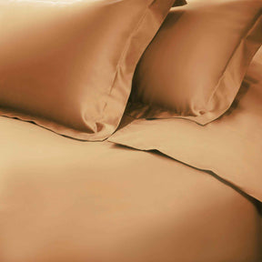 Egyptian Cotton 650 Thread Count Solid Duvet Cover Set - MapleSugar