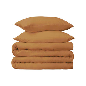 Egyptian Cotton 650 Thread Count Solid Duvet Cover Set - MapleSugar