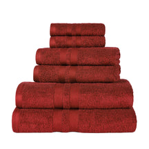 Ultra Soft Cotton Absorbent Solid Assorted 6 Piece Towel Set