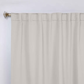 Solid Room Darkening Blackout Curtain Panels, Back Tabs, Set of 2