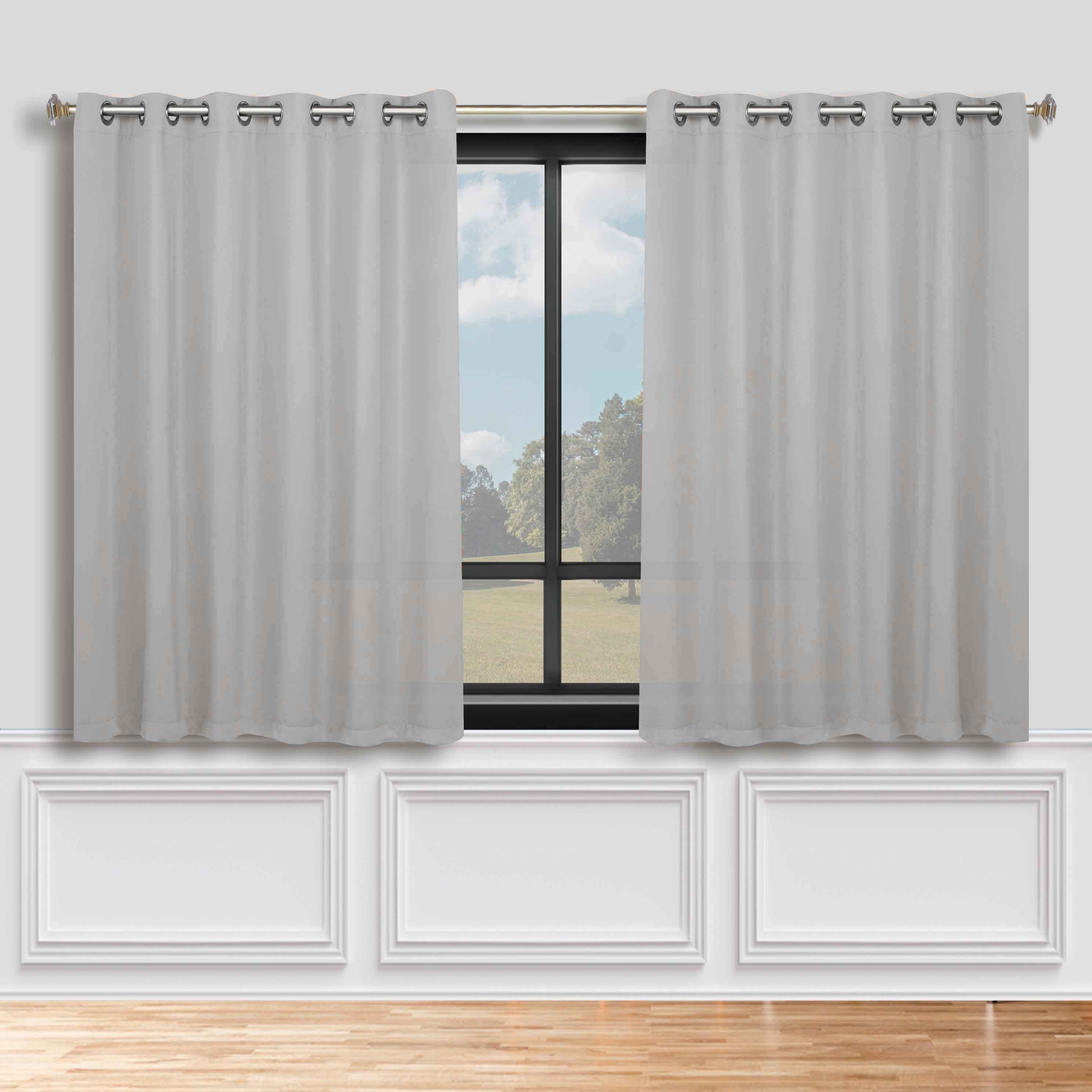 Classic Modern Solid Room Darkening Blackout Curtain Panels, Set of 2 - Blackout Curtains by Superior