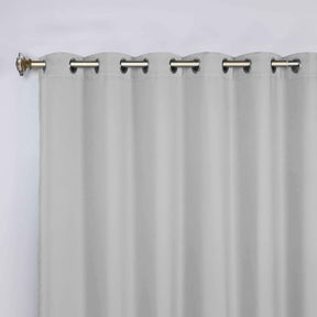 Classic Modern Solid Room Darkening Blackout Curtain Panels, Set of 2 - Marshmallow